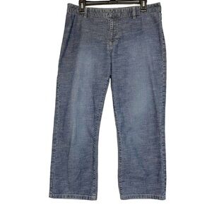Tommy Hilfiger Y2K Vintage Straight Leg Blue Jeans Crop Mid Rise Women's Size 10